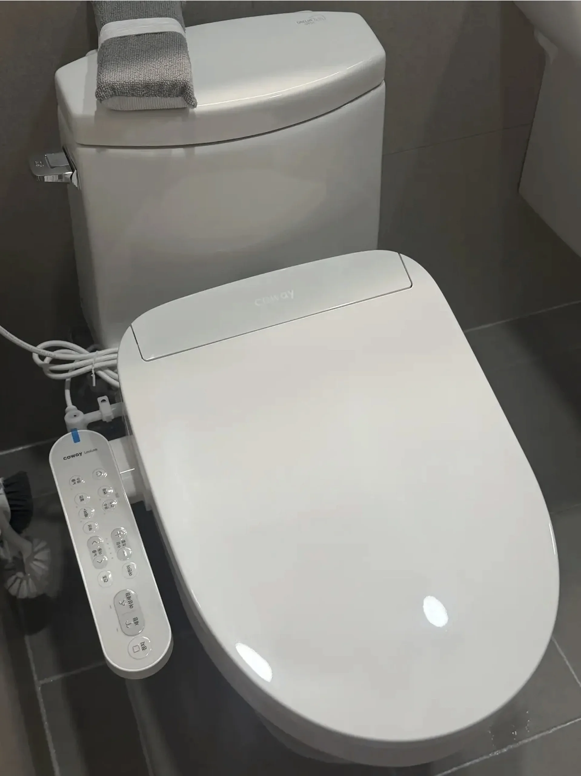 코웨이비데추천 부산 광안 비데 변기 설치 완료 코웨이
